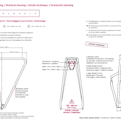 PORTE BAGAGE TUBUS FLY EVO BLACK 26-28" 7 PORTE BAGAGE TUBUS FLY EVO BLACK 26-28" -Velo Orange Soldes 40000