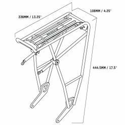 Porte Bagage BLACKBURN Grid Spring Clip Arrière -Velo Orange Soldes blackburn grid 3 spring clip rear rack dims