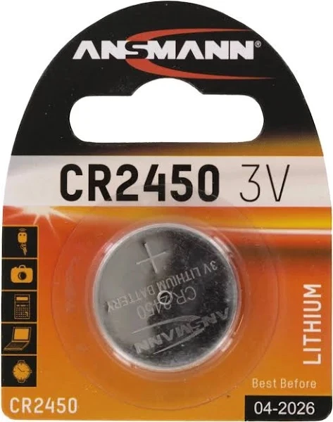 PILES ANSMANN CR2450 3 PILES ANSMANN CR2450