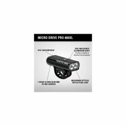 KIT LUMIÈRES LEZYNE MICRO DRIVE 800XL + STRIP ARR -Velo Orange Soldes macro pair1